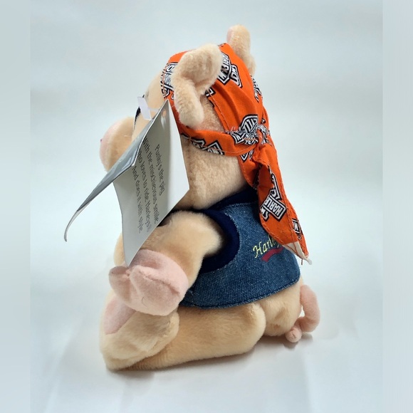 Harley Davidson "Punky” the Pig Bean Bag Plush Animal Toy With Original Tag - Picture 2 of 16